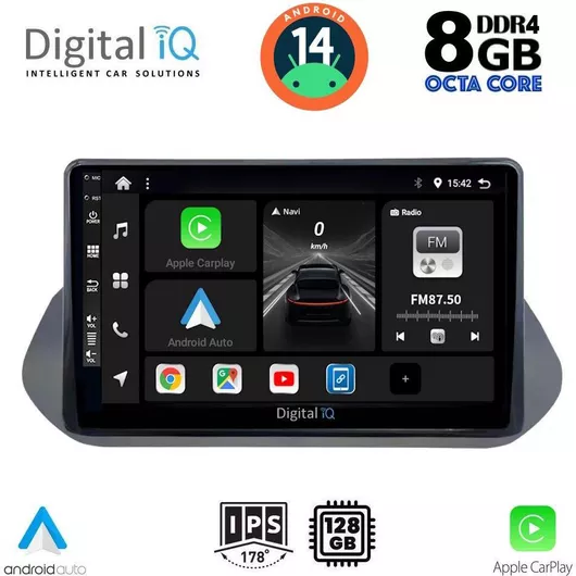 Ηχοσύστημα Αυτοκινήτου Digital iQ BXF 7469_CPA για Nissan Qashqai 2021> με Android Auto/Apple Carplay/USB/Bluetooth/Wi Fi/GPS/Κάμερα Οπισθοπορίας & Οθόνη Αφής 10''