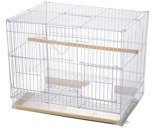 Κλουβί Πτηνών SML Kourk Μεταλλικό 39x20x30cm Λευκό