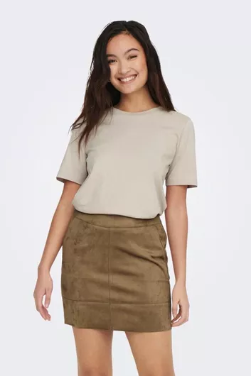 Only Γυναικείο T-shirt Μπεζ