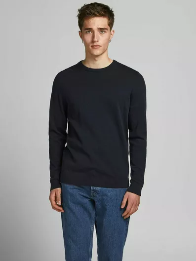 Jack & Jones Πουλόβερ Μακρυμάνικο Navy Blazer