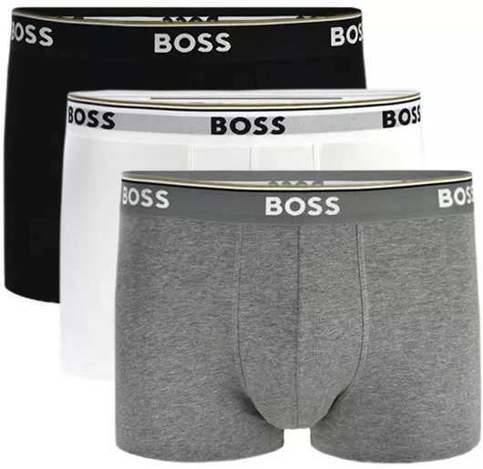 Hugo Boss Ανδρικά Μποξεράκια Grey/White/Black 3Pack