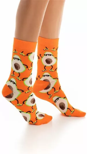 Inizio Γυναικείες Κάλτσες με Σχέδια Πορτοκαλί
