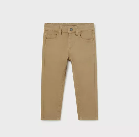 Mayoral Παιδικό Παντελόνι Μπεζ καραμελέ Slim Fit