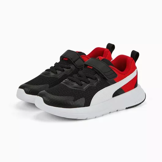 Puma Evolve Run Mesh Αθλητικά Παιδικά Παπούτσια Running με Σκρατς Μαύρο