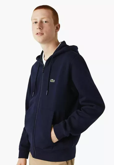 Lacoste Φούτερ με Κουκούλα Navy Μπλε