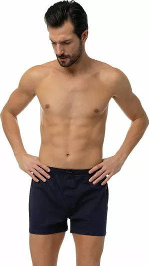 Minerva Ανδρικά Μποξεράκια Μπλε 2Pack