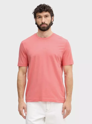 Boss Logo Logo T-shirt Pale Red