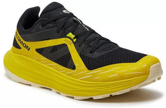 Salomon Ultra Flow Ανδρικά Αθλητικά Παπούτσια Trail Running Black / Sulphur Spring / Transparent Yellow