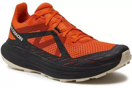 Salomon Ultra Flow Ανδρικά Αθλητικά Παπούτσια Trail Running Cherry Tomato / Black / Almond Milk