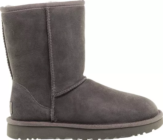 Ugg Australia Classic Short II Suede Γυναικείες Μπότες με Γούνα Γκρι