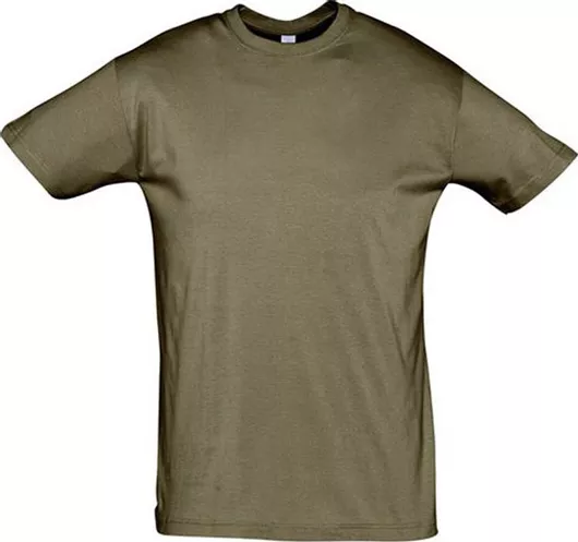 Sol's Regent Ανδρικό Διαφημιστικό T-shirt Κοντομάνικο Χακί