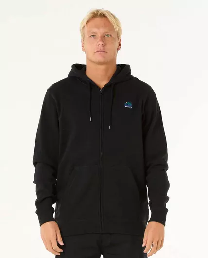 Rip Curl Φούτερ Fleece με Κουκούλα Black