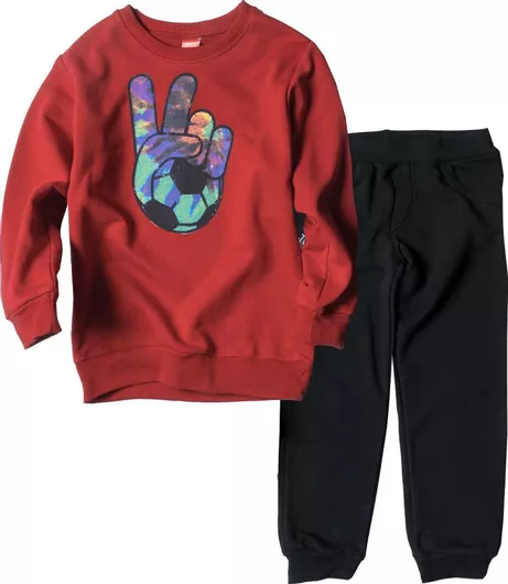 Joyce Παιδικό Σετ Φόρμας Κόκκινο 2τμχ