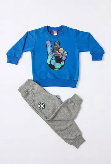 Joyce Παιδικό Σετ Φόρμας Μπλε 2τμχ