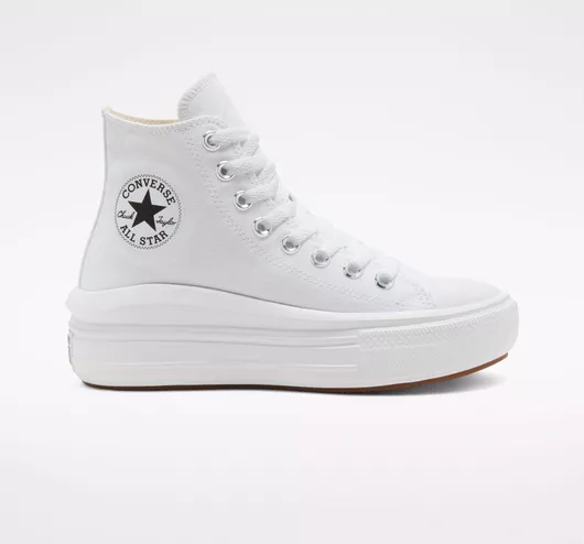 Converse Chuck Taylor All Star Move Flatforms Μποτάκια White / Natural Ivory / Black