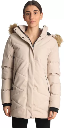 Paco & Co Κοντό Γυναικείο Μπουφάν για Χειμώνα White