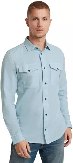 G-Star Raw Marine Μακρυμάνικo Πουκάμισο σε Στενή Γραμμή Marine