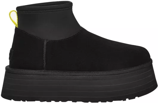 Ugg Australia Classic Mini Dipper Suede Γυναικεία Μποτάκια Μαύρο