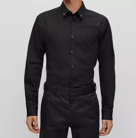 Hugo Boss Πουκάμισο Μαύρο