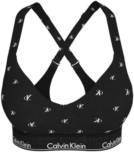 Calvin Klein Γυναικείο Αθλητικό Μπουστάκι Black με Επένδυση & Ελαφριά Ενίσχυση