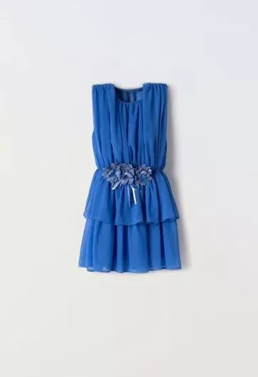 Εβίτα Παιδικό Φόρεμα Σετ με Αξεσουάρ μπλε