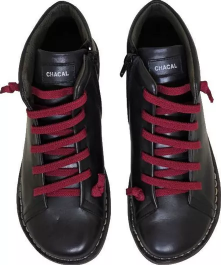 Chacal Δερμάτινα Γυναικεία Μποτάκια Δέρμα NEGRO