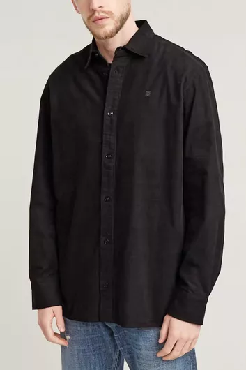 Clean Μακρυμάνικo Πουκάμισο σε Κανονική Γραμμή Dk Black