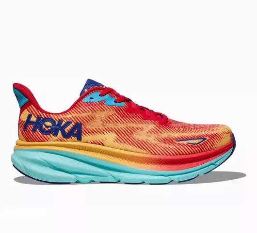 Hoka Clifton 9 Ανδρικά Αθλητικά Παπούτσια Running Cerise / Cloudless 