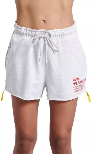 BodyTalk Αθλητικό Γυναικείο Ψηλόμεσο Σορτς Γκρι