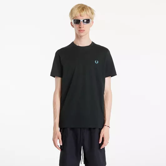 Ανδρικό T-shirts Fred Perry M1600-W64 Casual Κοντομάνικο Night Πράσινο / Ocean