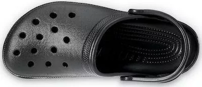 Crocs Classic Ανατομικά Σαμπό Μαύρο