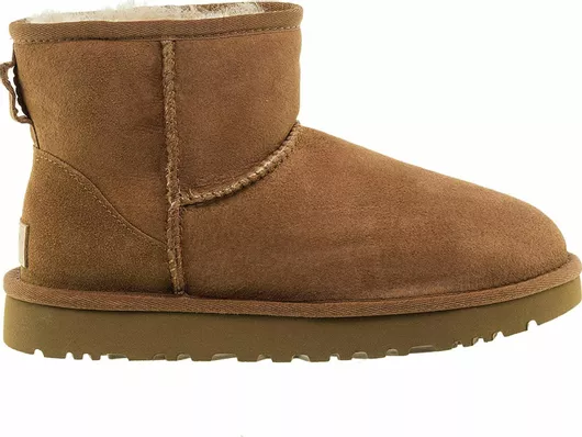 Ugg Australia Classic Mini II Suede Γυναικεία Μποτάκια με Γούνα Chestnut