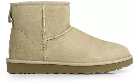 Ugg Australia Mini Ii Suede Γυναικεία Μποτάκια Μπεζ