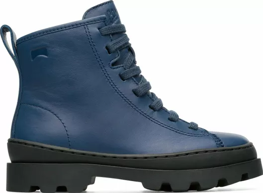 Camper Brutus Δερμάτινα Παιδικά Αρβυλάκια με Κορδόνια Μπλε