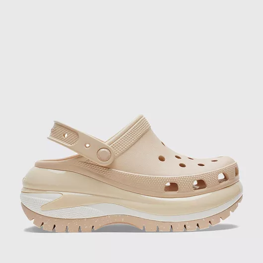 Crocs Mega Crush Γυναικεία Σαμπό Μπεζ