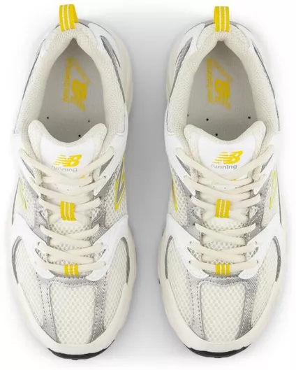 New Balance 530 Chunky Metallic Yellow / White