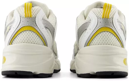 New Balance 530 Chunky Metallic Yellow / White