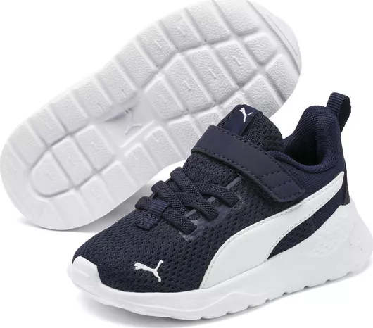 Puma Anzarun Lite Αθλητικά Παιδικά Παπούτσια Running με Σκρατς Navy Μπλε