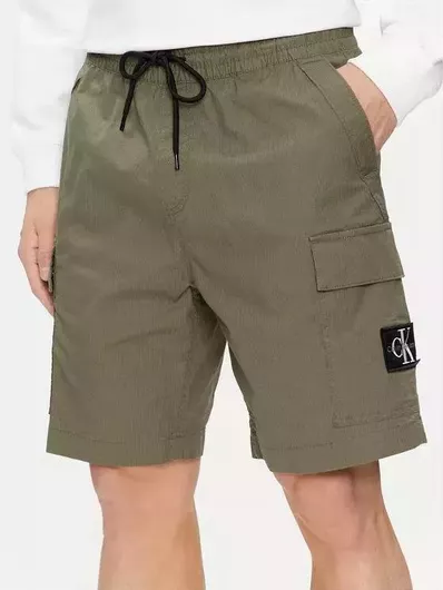 Calvin Klein Ανδρική Βερμούδα Cargo Χακί