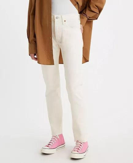 Levi's Ψηλόμεσο Γυναικείο Jean Παντελόνι σε Ίσια Γραμμή Λευκό