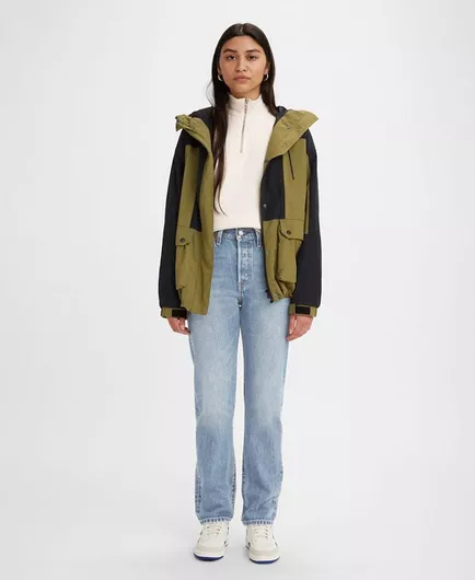 Levi's 501 Γυναικείο Jean Παντελόνι σε Ίσια Γραμμή Medium Blue