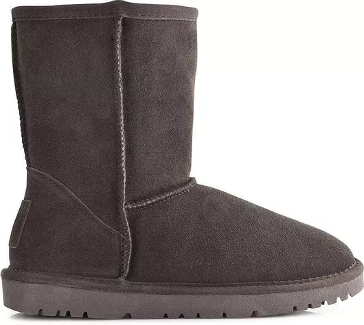 Kelara Δερμάτινα Γυναικεία Μποτάκια με Γούνα Καφέ