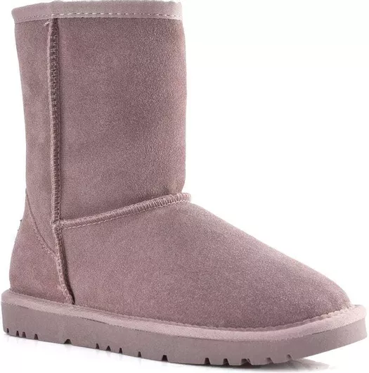 Kelara Δερμάτινα Γυναικεία Μποτάκια με Γούνα Ροζ