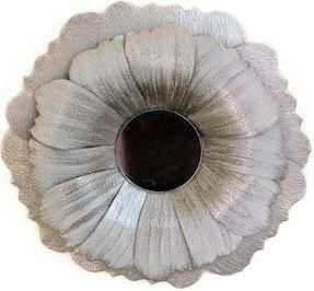 Καθρέπτης Τοίχου Venus με Λευκό Μεταλλικό Πλαίσιο Mήκους 42cm