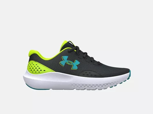 Under Armour Surge 4 Αθλητικά Παιδικά Παπούτσια Running με Κορδόνια Μαύρο