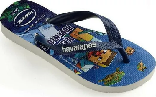 Havaianas Παιδικές Σαγιονάρες Flip Flops Navy Μπλε Minecraft