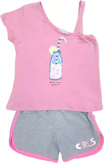 Παιδικό Σετ με Σορτς Εβίτα Καλοκαιρινό 2τμχ Bottle Pink