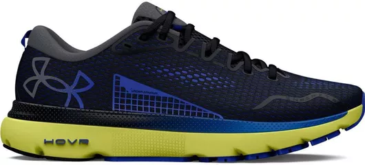 Under Armour Hovr Infinite 5 Ανδρικά Αθλητικά Παπούτσια Running Black / Lime Yellow / Team Royal