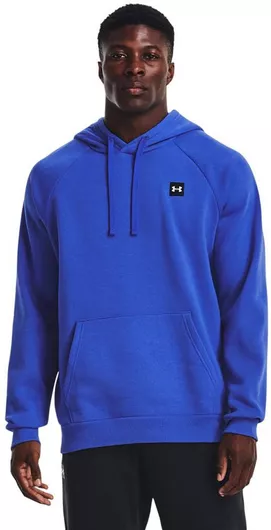 Under Armour Rival Φούτερ Fleece με Κουκούλα Μπλε