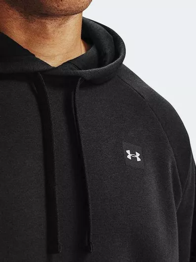 Under Armour Rival Φούτερ Fleece με Κουκούλα Μαύρο